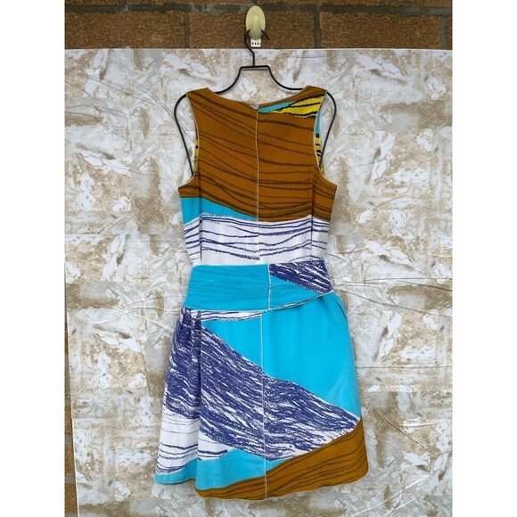 M MISSONI ABSTRACT SILK DRESS SIZE 6 - Picture 7 of 12